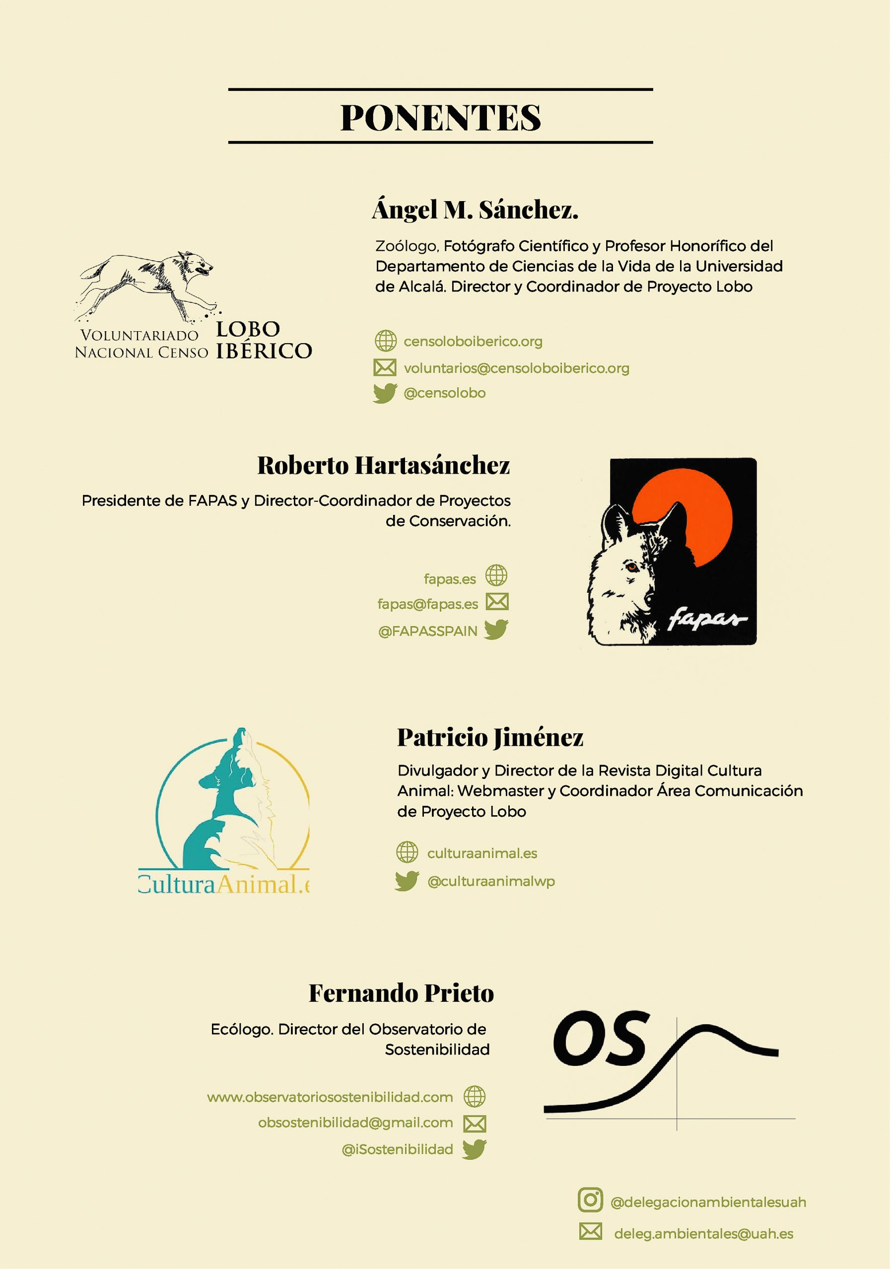 conferencia por la conservación del lobo ibérico
