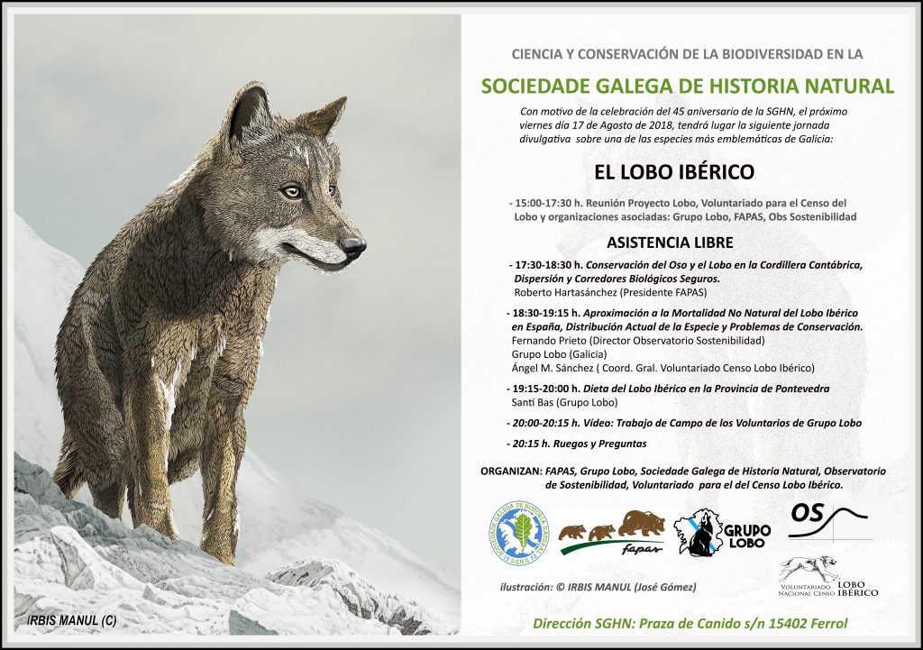 Jornada divulgativa sobre el lobo en Galicia