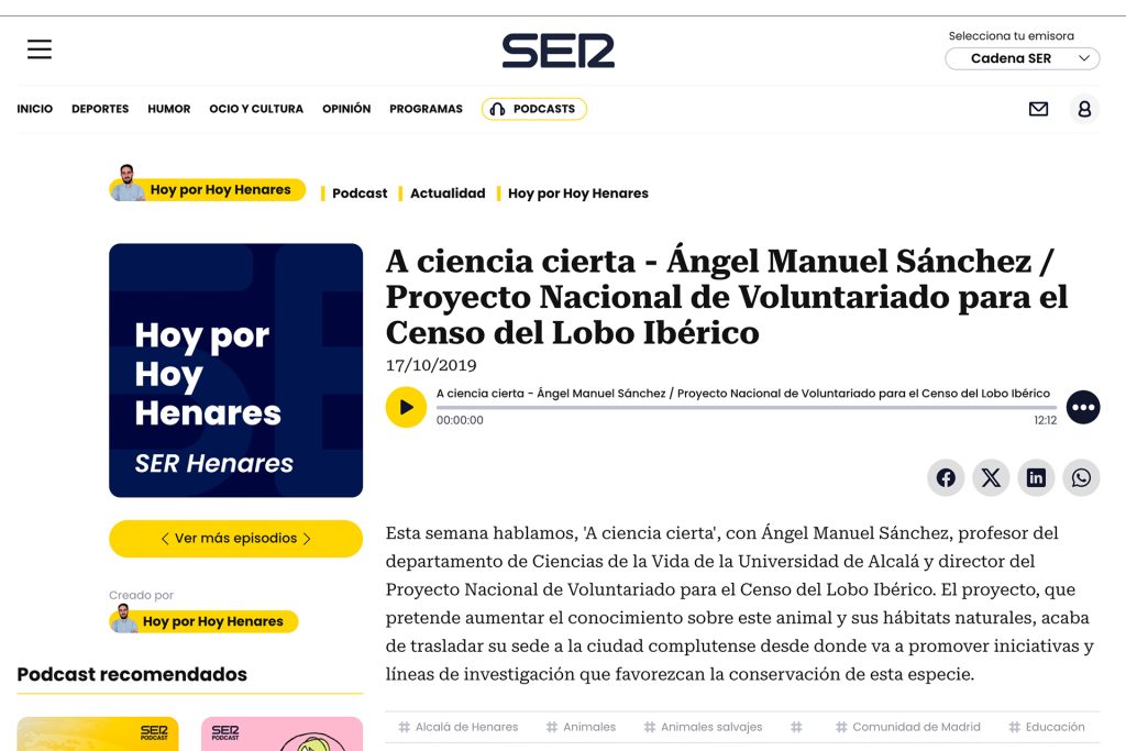 Noticias - Voluntariado Censo Lobo