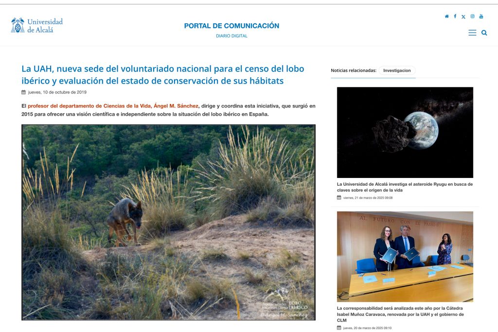 Noticias - Voluntariado Censo Lobo