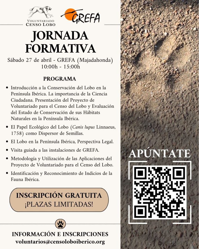 Jornada Formativa - Grefa - Abril 2024 - Voluntariado Censo Lobo